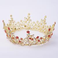 Bridal Tiaras Zinc Alloy with Plastic Pearl plated fashion jewelry & for woman & with rhinestone nickel lead & cadmium free Inner Approx 155mm Sold By PC