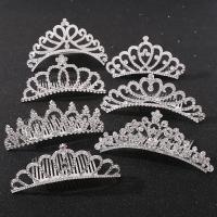 Decorative Hair Combs, Tibetan Style, for children & different styles for choice & with rhinestone, nickel, lead & cadmium free, Sold By PC