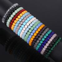 Glass Bracelet, fashion jewelry & Unisex, more colors for choice, Sold Per Approx 7.09 Inch Strand