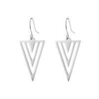 Stainless Steel Drop Earring, 304 Stainless Steel, Vacuum Ion Plating, different styles for choice & for woman, more colors for choice, Sold By Pair