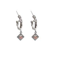 Cubic Zirconia Micro Pave Brass Earring, Copper Alloy, platinum plated, fashion jewelry & micro pave cubic zirconia & for woman, nickel, lead & cadmium free, 30x10mm, Sold By Pair