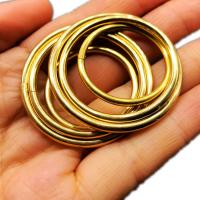 Messing Open sprong Ring, DIY & verschillende grootte voor keus, oorspronkelijke kleur, Verkocht door PC
