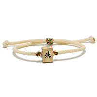 Fashion Bracelet & Bangle Jewelry, Milan Cord, with Golden Threads & Tibetan Style, high quality plated, fashion jewelry & for woman & enamel, more colors for choice, Length:10-24 cm, Sold By PC