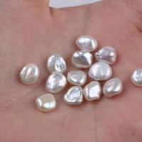 Nema rupa u kulturi Slatkovodni Pearl perle, Prirodno & modni nakit & različita pakiranja stil za izbor & možete DIY & nema rupe, bijel, 7-8mm, Prodano By PC