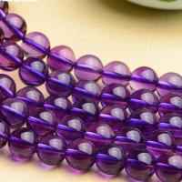 Natural Amethyst Beads, fashion jewelry & different size for choice, purple, Sold Per Approx 36.5-40 cm Strand