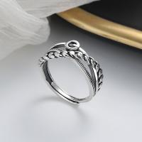 Sterling Silber Schmuck Fingerring, 925er Sterling Silber, Modeschmuck & für Frau, frei von Nickel, Blei & Kadmium, 9mm, verkauft von PC