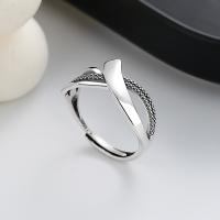 Sterling Silver šperky prst prsten, 925 Sterling Silver, módní šperky & pro ženy, nikl, olovo a kadmium zdarma, 10mm, Prodáno By PC