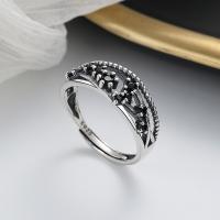 Cyrkonia mikro utorować pierścionki srebrne, 925 Srebro, biżuteria moda & mikro utorować cyrkonia & dla kobiety, bez zawartości niklu, ołowiu i kadmu, 7mm, sprzedane przez PC