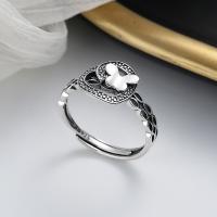925 Sterling Silver Finger Rings Antique finish fashion jewelry & for woman nickel lead & cadmium free 10mm Sold By PC