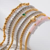 Parures de bijoux en acier inoxydable, Acier inoxydable 304, bijoux de mode & styles différents pour le choix & pour femme, doré, Vendu par brin