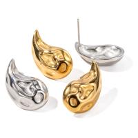 Boucle d'oreille de gaujon en acier inoxydable, Acier inoxydable 304, bijoux de mode & pour femme, plus de couleurs à choisir, 20.70x12.30mm, Vendu par paire