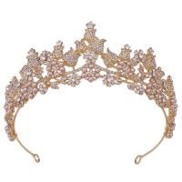 Bridal Tiaras Zinc Alloy with Plastic Pearl fashion jewelry & for woman & with rhinestone nickel lead & cadmium free Inner Approx 155mm Sold By PC