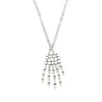 Zinc Alloy Jewelry Necklace Claw silver color plated fashion jewelry & Unisex nickel lead & cadmium free Length Approx 56 cm Sold By Bag