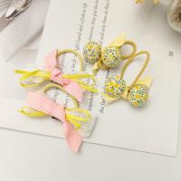 Ponytail Holder, Cloth, 2 pieces & different styles for choice & for woman, 60x40mm, Sold By Set