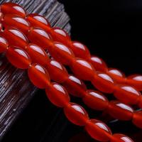 الخرز العقيق الأحمر الطبيعية, مصقول, ديي & حجم مختلفة للاختيار, أحمر, تباع لكل تقريبا 36.5-40 سم حبلا