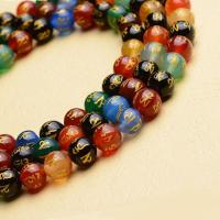 Natürliche Regenbogen Achat Perlen, poliert, DIY & verschiedene Größen vorhanden, farbenfroh, verkauft per ca. 36.5-40 cm Strang