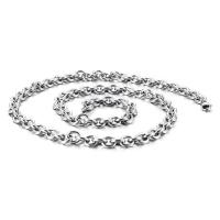 Titanium stål halskæde, mode smykker & Unisex & forskellig størrelse for valg, flere farver til valg, Solgt af PC