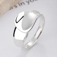925 Sterling Silver Finger Rings fashion jewelry & Unisex nickel lead & cadmium free 11mm Sold By PC