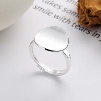 Cеребряное кольцо, 925 пробы, плакированный цветом блестящего серебра, ювелирные изделия моды & Женский, не содержит никель, свинец, 15mm, продается PC