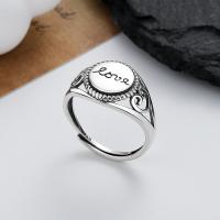 925 Sterling Silver Finger Rings, Antique finish, fashion jewelry & for woman, nickel, lead & cadmium free, 12mm, Sold By PC
