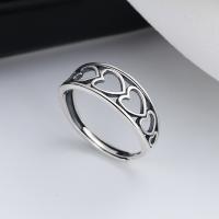 925 Sterling Silver Finger Rings, Antique finish, fashion jewelry & for woman & hollow, nickel, lead & cadmium free, 7mm, Sold By PC
