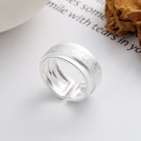 Solidny srebrny pierścień, 925 Srebro, Platerowane kolorem jasnego srebra, biżuteria moda & dla kobiety, bez zawartości niklu, ołowiu i kadmu, 8mm, sprzedane przez PC