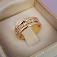 Cink Alloy Finger Ring, pozlaćen, modni nakit & bez spolne razlike & različite veličine za izbor & s Rhinestone, više boja za izbor, nikal, olovo i kadmij besplatno, Prodano By PC