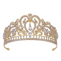 Bridal Tiaras, Tibetan Style, fashion jewelry & for woman & with rhinestone, more colors for choice, nickel, lead & cadmium free, 160x65mm, Sold By PC