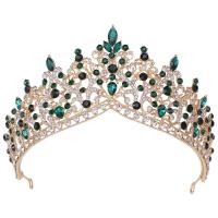 Bridal Tiaras Zinc Alloy with Crystal fashion jewelry & for woman & with rhinestone nickel lead & cadmium free Inner Approx 150mm Sold By PC