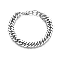 Titanium Steel Bracelet & Bangle, with 2cm extender chain, Vacuum Ion Plating, punk style & Unisex, more colors for choice, 11mm, Length:21.5 cm, Sold By PC