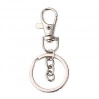 Tibetan Style Key Clasp Setting, plated, DIY & different size for choice, nickel color, Sold By PC