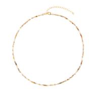 cobre colar, with Pedra natural, with 2inch extender chain, banhado a ouro genuino, Estilo boêmio & para mulher, comprimento Aprox 15.4 inchaltura, vendido por PC