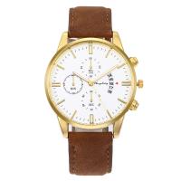 Men Wrist Watch Zinc Alloy with Leather & Glass waterproofless & Chinese movement & for man nickel lead & cadmium free Length Approx 25.5 cm Sold By PC