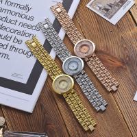 Damen Armbanduhr, Zinklegierung, mit Glas, wasserdicht & chinesische Bewegung & für Frau & mit Strass, keine, frei von Nickel, Blei & Kadmium, 36x10mm, verkauft von PC