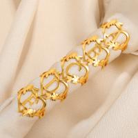 Stainless Steel Finger Ring 304 Stainless Steel 18K gold plated & for woman & hollow golden Sold By PC