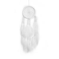 Fashion Dream Catcher, Feather, with Cotton Thread & Velveteen & Plastic, for home and office & fashion jewelry & different styles for choice, more colors for choice, 50-55cm, Sold By PC