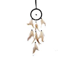 Fashion Dream Catcher, Feather, with Polyamide & Wood & Plastic, for home and office & fashion jewelry, more colors for choice, 40-45cm, Sold By PC