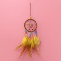 Moda Dreamcatcher, pele, with Nylon polipropileno & plástico & ferro, Apanhador de Sonhos, para casa e escritório & joias de moda, Mais cores pare escolha, 300mm, vendido por PC