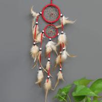 Fashion Dream Catcher, Feather, with Velveteen Cord & ABS Plastic, for home and office & fashion jewelry, more colors for choice, 50-60cm, Sold By PC
