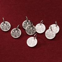 925 Sterling Silver Pendant, Antique finish, DIY, more colors for choice, 10x1.20mm, Sold By PC