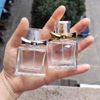 Vidrio Botella de perfume, con Aleación de aluminio, Portátil, más colores para la opción, 75x48mm, Vendido por UD