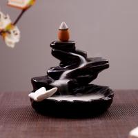 Backflow Incense Burner, Porcelain, handmade, for home and office & durable, 100x85mm, Sold By PC