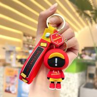 Soft PVC Key Clasp, with Tibetan Style, multifunctional & Unisex, more colors for choice, 38x64mm, Sold By PC