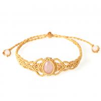 Gemstone Bracelets with Nylon Cord Adjustable & for woman Length Approx 12.99 Inch Sold By PC