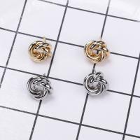 Zinc Alloy Stud Earring plated fashion jewelry & for woman nickel lead & cadmium free 13mm Sold By Pair