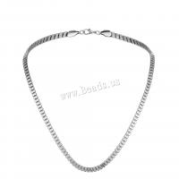 Zinklegierung Schmuck Halskette, Modeschmuck & für den Menschen, frei von Nickel, Blei & Kadmium, Länge:ca. 25 ZollInch, verkauft von PC
