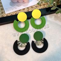 Zinc Alloy Drop Earrings painted fashion jewelry nickel lead & cadmium free Sold By Pair
