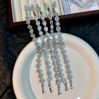 Cubic Zirconia Micro Pave Brass Bracelet plated fashion jewelry & micro pave cubic zirconia nickel lead & cadmium free Length 21 cm Sold By PC