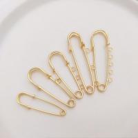 Fashion Brooch Jewelry Brass real gold plated DIY golden Sold By PC