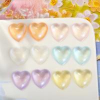Mobile Phone DIY Decoration, Resin, Heart, epoxy gel, more colors for choice, 20x20mm, Sold By PC